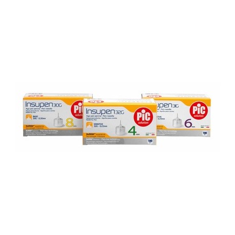 AGO PENNA INSULINA PIC INSUPEN ADVANCED GAUGE 32X6 MM 100 PEZZI - Farmavicinoate