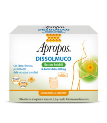 APROPOS DISSOLMUCO 10 BUSTINE SOLUBILI - Farmavicinoate