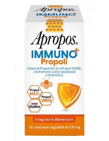 APROPOS IMMUNO+ PROPOLI 20 COMPRESSE DEGLUTIBILI - Farmavicinoate