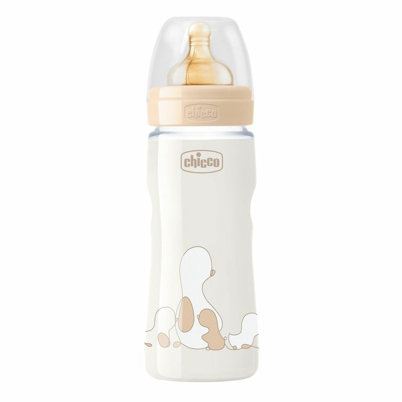 CHICCO BIBERON ORIGINAL 330ML TOUCH REGULAR UNISEX CON TETTARELLA IN CAUCCIU' - Farmavicinoate