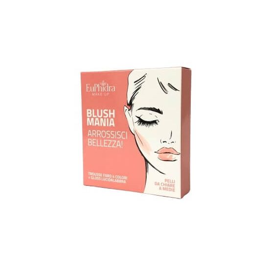 EUPHIDRA BLUSH MANIA PELLI MEDIE/SCURE COFANETTO CON GLOSS LABBRA + FARD - Farmavicinoate