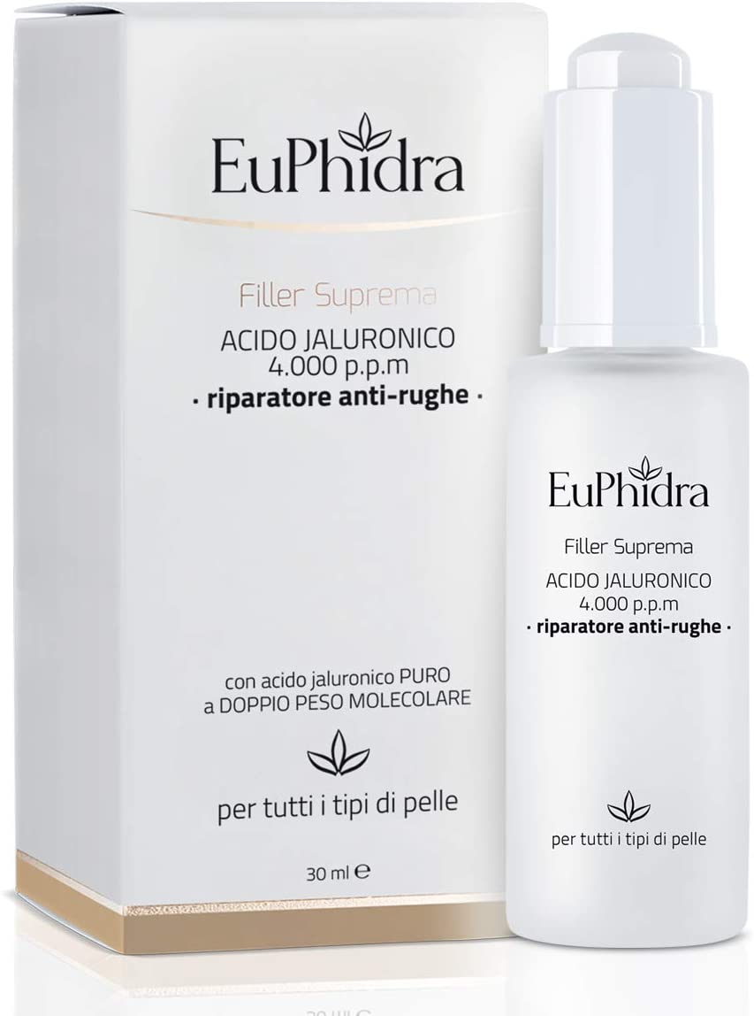 EUPHIDRA FILLER SUPREMA TRATTAMENTO GLOBALE 1 ACIDO JALURONICO + 1 FLUIDO ANTIRUGHE + 1 MINI MASCHERA - Farmavicinoate
