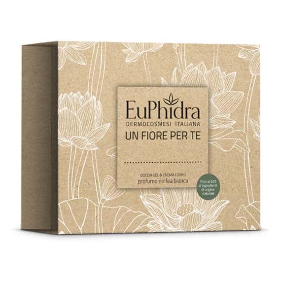 EUPHIDRA UN FIORE PER TE NINFEA BIANCA COFANETTO CON CREMA CORPO 75 ML + DOCCIA IAGEL 75 ML - Farmavicinoate