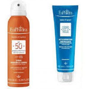 EUPHIDRA UV SYSTEM SPRAY SOLARE CORPO 50+ 150 ML + LATTE DOPOSOLE 100 ML - Farmavicinoate