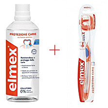 SPECIAL PACK ELMEX PROTEZIONE CARIE COLLUTORIO 400 ML + SPAZZOLINO - Farmavicinoate