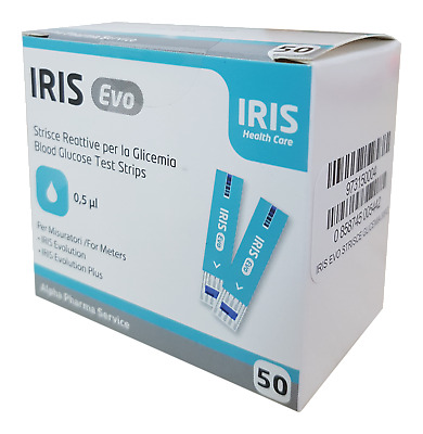 STRISCE MISURAZIONE GLICEMIA IRIS EVO 50 PEZZI - Farmavicinoate