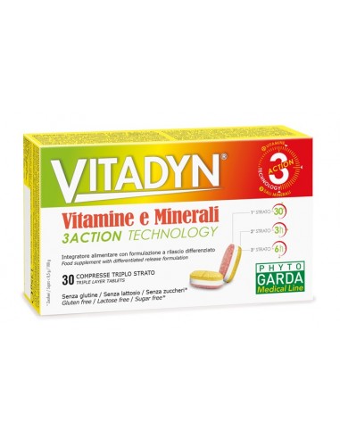 VITADYN VITAMINE/MINERALI 30 COMPRESSE RILASCIO DIFFERENZIATO - Farmavicinoate