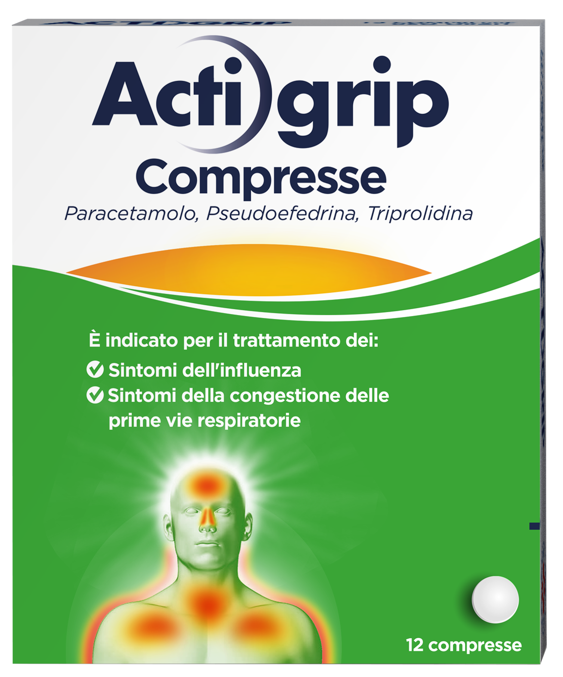 ACTIGRIP*12CPR 2,5+60+500MG - Farmavicinoate