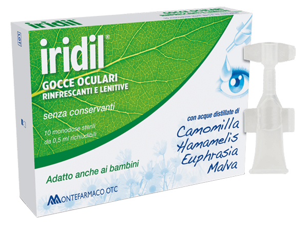 GOCCE OCULARI IRIDIL 10 AMPOLLE MONODOSE RICHIUDIBILI 0,5 ML - Farmavicinoate