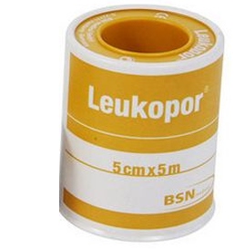 CEROTTO IN ROCCHETTO LEUKOPOR IPOALLERGENICO TESSUTO NON TESSUTO BIANCO 5X500 CM - Farmavicinoate