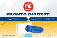 LANCETTE PUNGIDITO PIC DIGITEST GAUGE 28 25 PEZZI + 25 TAMPONCINI ASSORBENTI - Farmavicinoate
