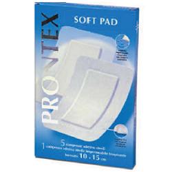 GARZA COMPRESSA PRONTEX SOFT PAD AUTOADESIVA 10X15CM 6 PEZZI - Farmavicinoate