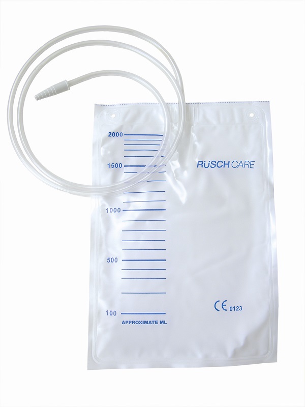 SACCA DI RACCOLTA URINA DA LETTO MONOUSO NON STERILE CAPACITA' 2000 ML CON TUBO DI RACCORDO LUNGHEZZA 130 CM DIAMETRO 5X7 MM VALVOLA DI NON RITORNO 1 GANCIO 30 PEZZI - Farmavicinoate