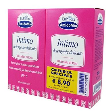 EUPHIDRA ABBINATA INTIMO DETERGENTE DELICATO 200 ML + 200 ML - Farmavicinoate