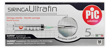 SIRINGA PIC ULTRAFINE 5 ML AGO 14 10 PEZZI - Farmavicinoate