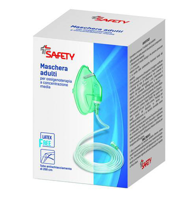 MASCHERA PER OSSIGENOTERAPIA CON TUBO 200CM - Farmavicinoate