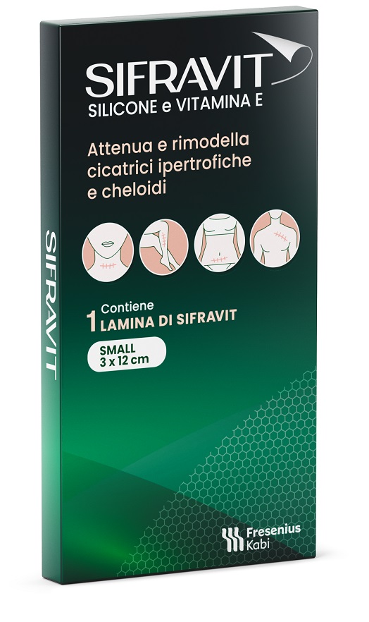 SIFRAVIT PLACCA SILICONE 3X12 CM SMALL 1 PEZZO - Farmavicinoate