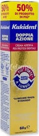 KUKIDENT PLUS DOPPIA AZIONE CREMA ADESIVA PER PROTESI DENTARIE 60 G - Farmavicinoate