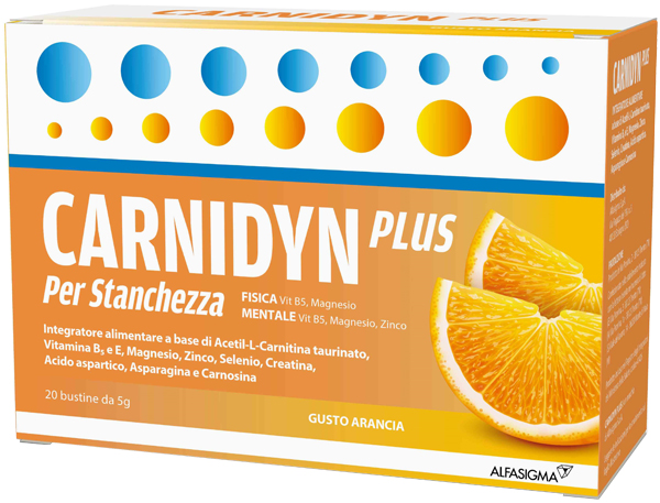 CARNIDYN PLUS 20 BUSTINE DA 5 G GUSTO ARANCIA - Farmavicinoate