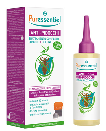 LOZIONE ANTIPIDOCCHI 100 ML + PETTINE PURESSENTIEL - Farmavicinoate