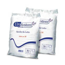 SACCA DI DRENAGGIO DA LETTO PER INCONTINENZA UROSYSTEM TUBO 130 CM SENZA SCARICO 30 PEZZI - Farmavicinoate