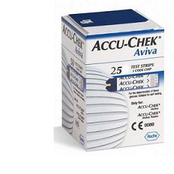 STRISCE MISURAZIONE GLICEMIA ACCU-CHEK AVIVA BRK RETAIL 25 PEZZI - Farmavicinoate