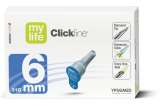 CLICKFINE AGO EXTRA THIN WALL PER PENNA INSULINA GAUGE31 LUNGHEZZA 6 MM PUNTA A DIAMANTE 6 FACCE 100 PEZZI - Farmavicinoate