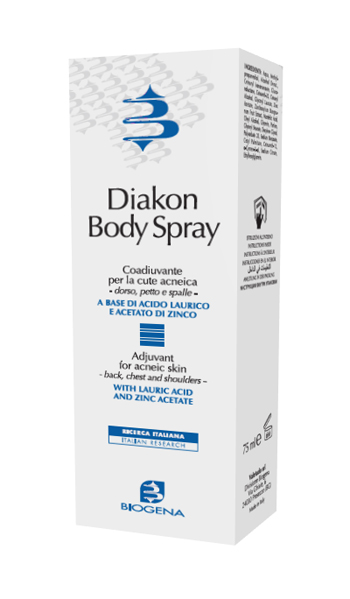 DIAKON BODY SPRAY COADIUVANTE CUTE ACNEICA DORSO PETTO E SPALLE 75 ML - Farmavicinoate