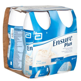 ENSURE PLUS VANIGLIA 4 BOTTIGLIE DA 200 ML - Farmavicinoate