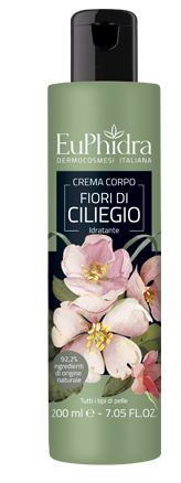 EUPHIDRA CREMA CORPO IDRATANTE CILIEGIO IN FLACONE CON ETICHETTA - Farmavicinoate