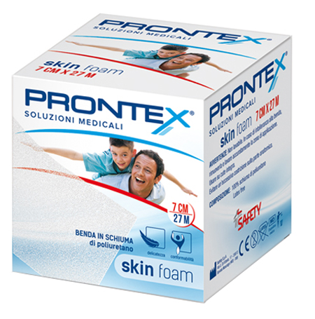 BENDA IN SCHIUMA PRONTEX SKIN FOAM M 27 X 7 CM BIANCO - Farmavicinoate