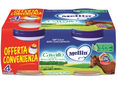 MELLIN OMOGENEIZZATO CAVALLO 4 X 80 G - Farmavicinoate