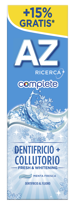 AZ COMPLETE DENTIFRICIO + COLLUTORIO WHITENING 75 ML - Farmavicinoate