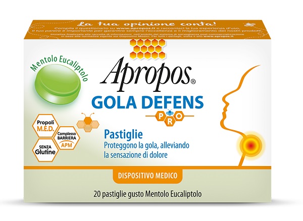 APROPOS GOLA DEFENS PRO 20 PASTIGLIE MENTOLO EUCALIPTO - Farmavicinoate