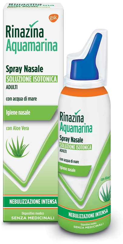 RINAZINA AQUAMARINA ISOTONICA ALOE SPRAY NEBULIZZAZIONE INTENSA 100 ML - Farmavicinoate
