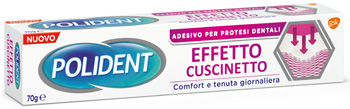 POLIDENT FISSATIVO EFFETTO CUSCINETTO ADESIVO PER PROTESI DENTALI 70 G - Farmavicinoate