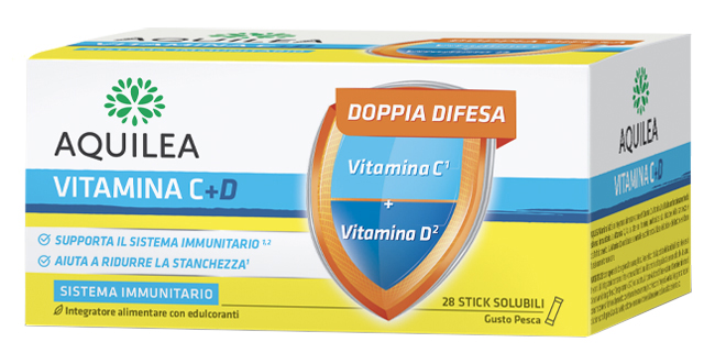 AQUILEA VITAMINA C+D 28 BUSTINE STICK - Farmavicinoate