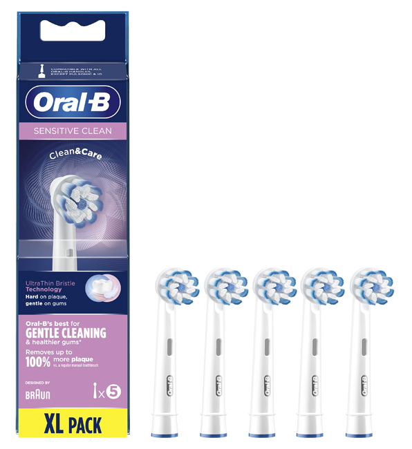 ORALB SENSITIVE CLEAN EB60 TESTINE PER SPAZZOLINO ELETTRICO 5 PEZZI - Farmavicinoate