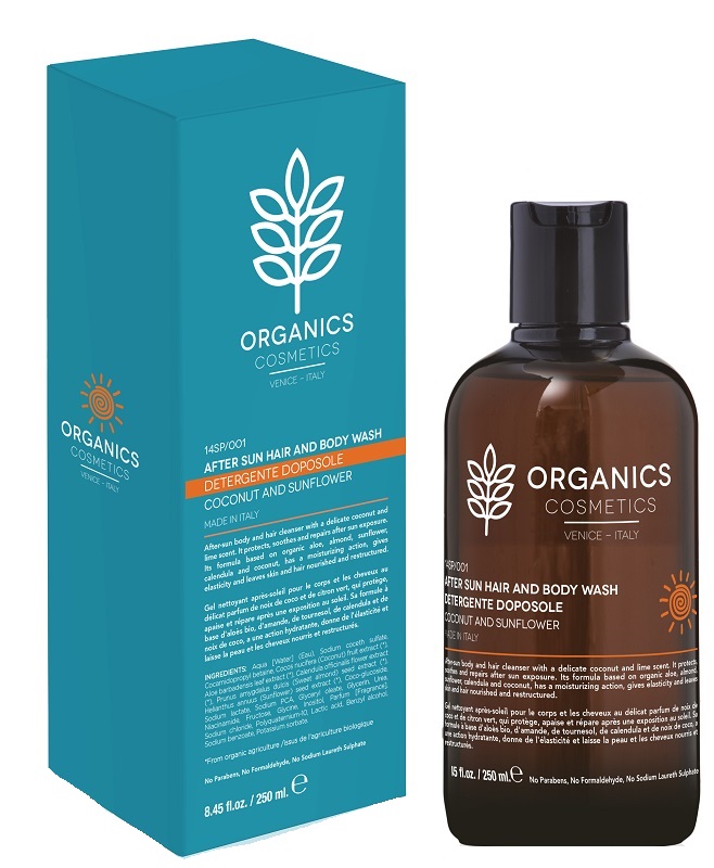 ORGANICS PHARM AFTER SUN HAIR AND BODY WASH 250 ML - Farmavicinoate