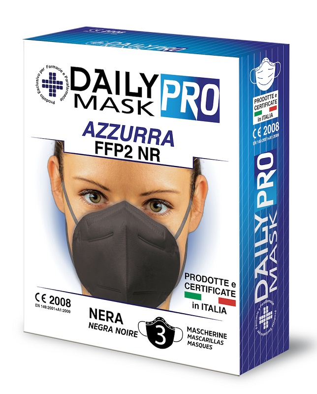 DAILY MASK PRO MASCHERINA KN95/FFP2 NERA 3 PEZZI - Farmavicinoate