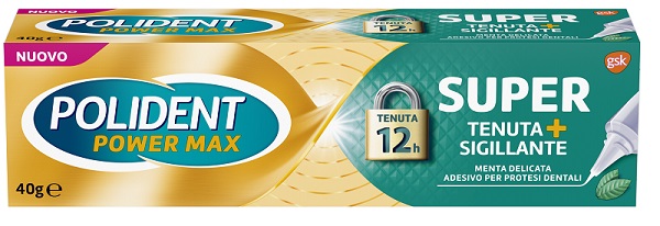POLIDENT SUPER TENUTA+SIGILLANTE MENTA DELICATA ADESIVO PROTESI DENTALE 40 G - Farmavicinoate