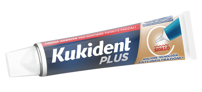 KUKIDENT PLUS BARRIERA ANTI-CIBO NEUTRO CREMA ADESIVA DENTIERE 40 G - Farmavicinoate