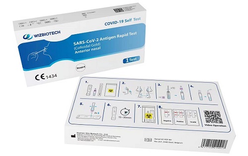 TEST ANTIGENICO RAPIDO COVID-19 AUTODIAGNOSTICO DETERMINAZIONE QUALITATIVA ANTIGENI SARS-COV-2 IN TAMPONI NASALI MEDIANTE IMMUNOCROMATOGRAFIA - Farmavicinoate